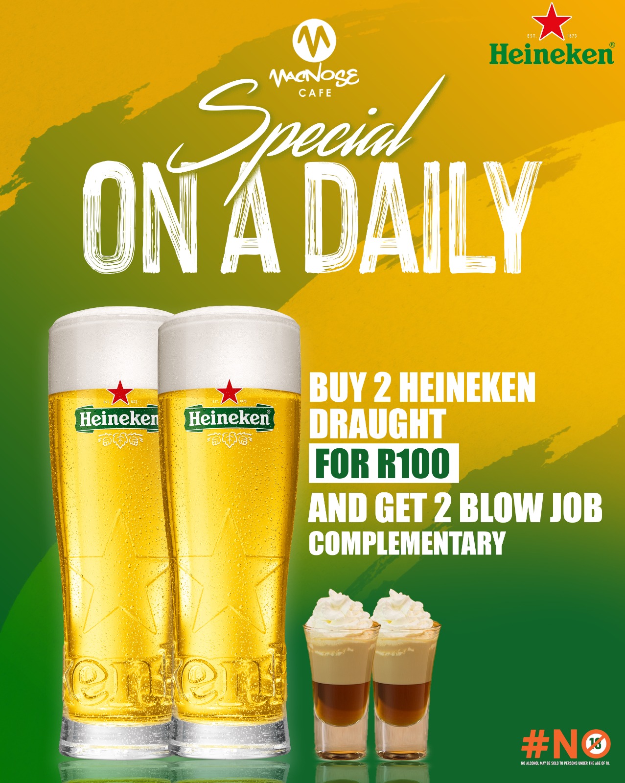 Heineken daily special