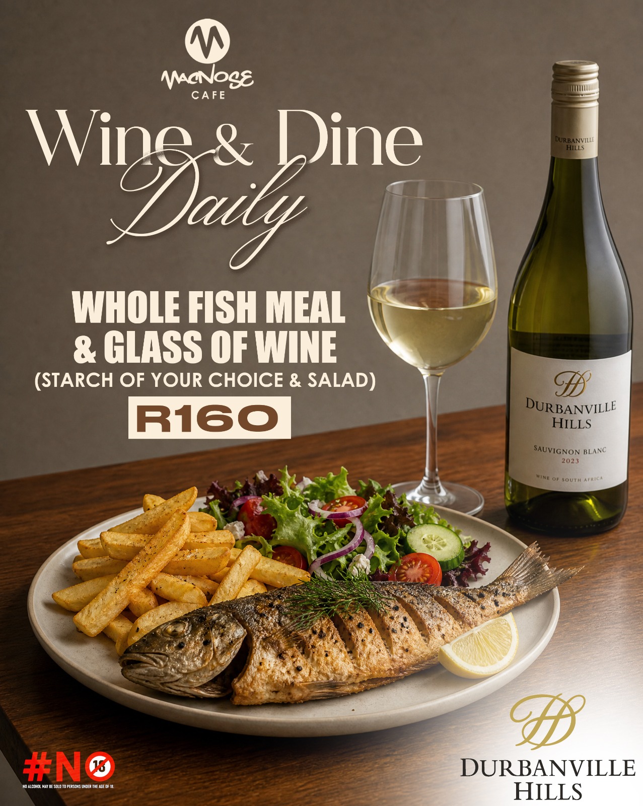 Wine and dine fish special